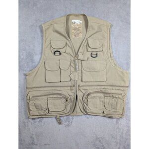 Master Sportsmans Vest Mens One Size Beige Hunting Game Shooting Pockets Outdoor